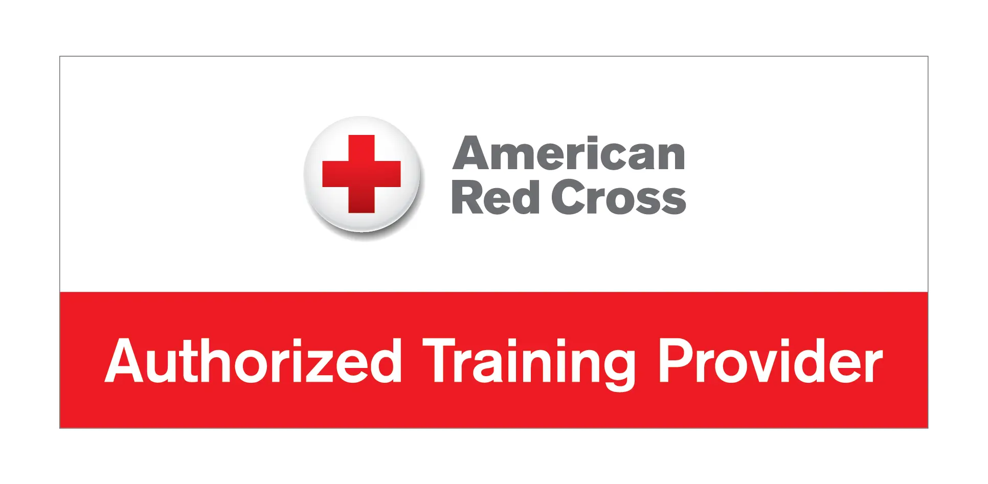 text that reads American Red Cross, Authorized Training Provider